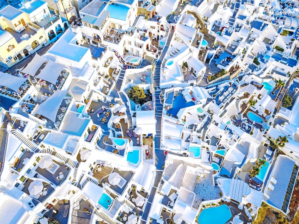 Santorini, Greece. Aerial view #3