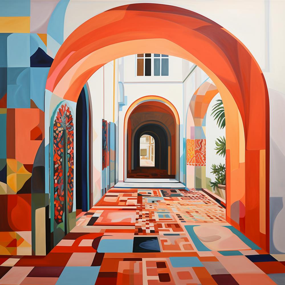Bohemian Contemporary - Tropical Tiles & Colourful Archways