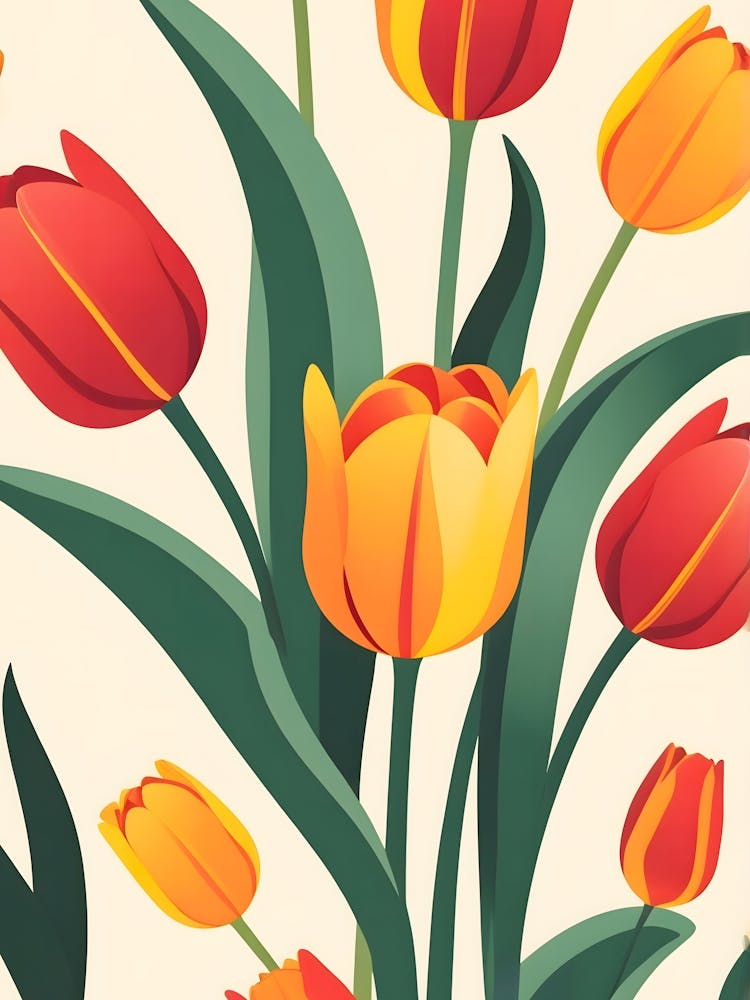 Bold Tulip Illustration