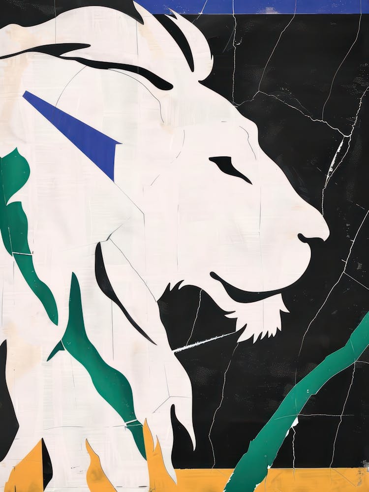 Lion 3 Cut Out Collage