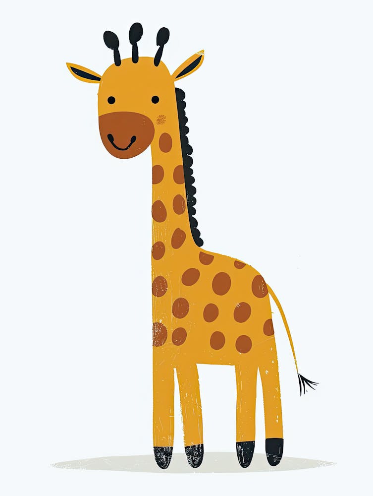 Curious Giraffe Children Prints & Kids Posters