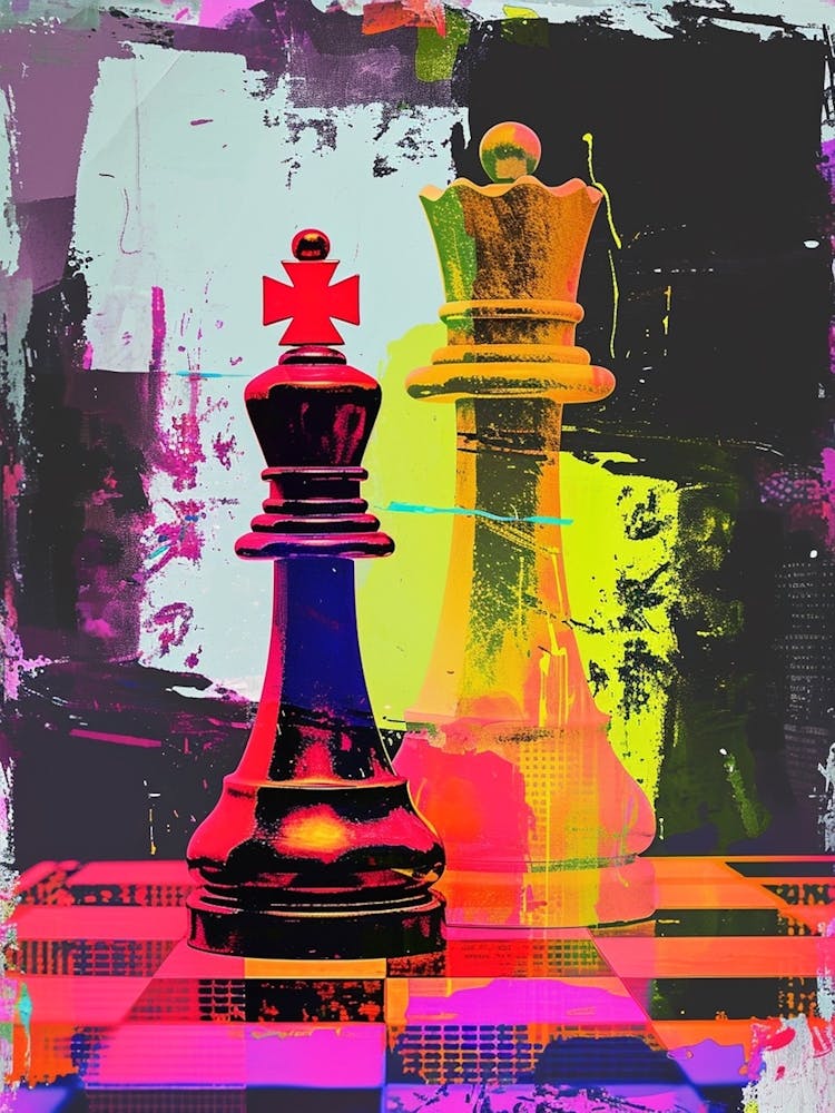 Abstract Polaroid Chess 3