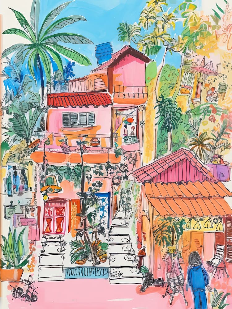 Jakarta, Dreamy Storybook Illustration 2