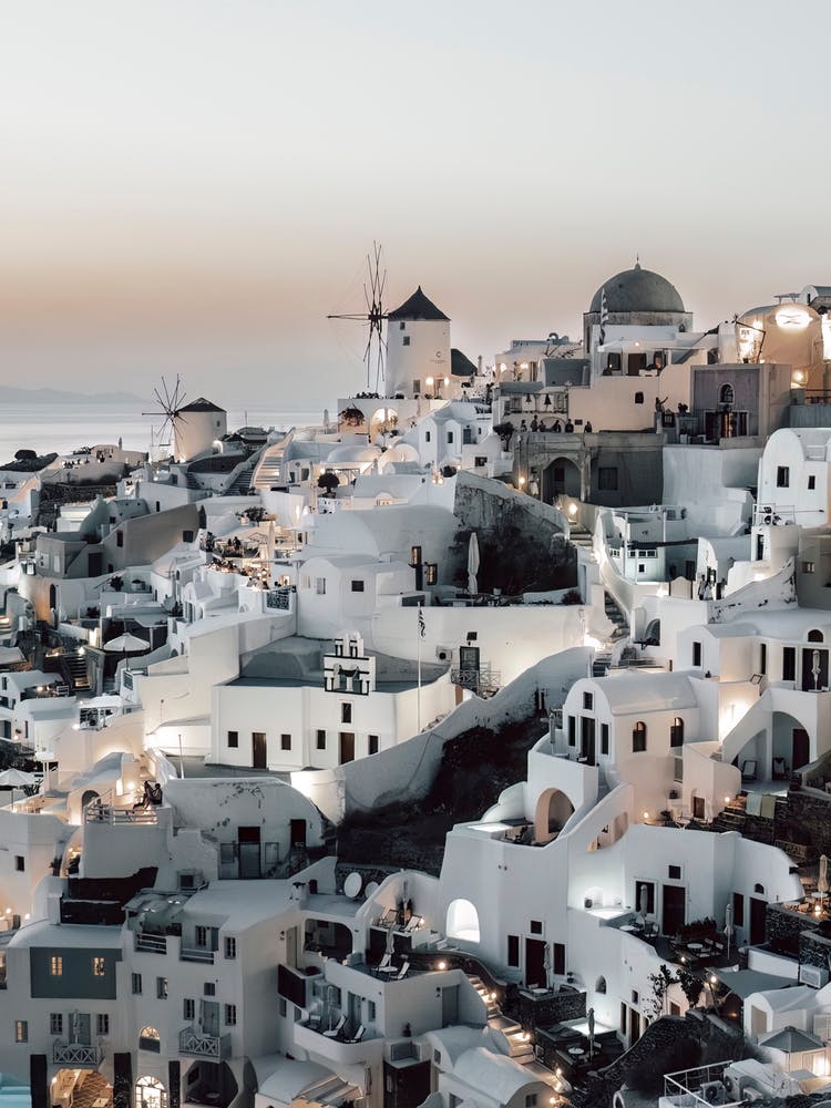 Evening In Oia, Santorini