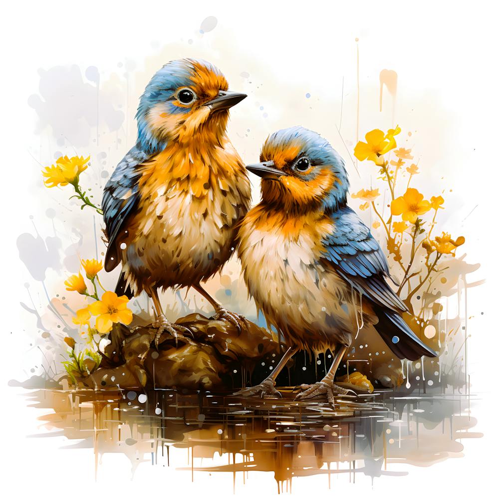 Harmony In Flight Birds Together