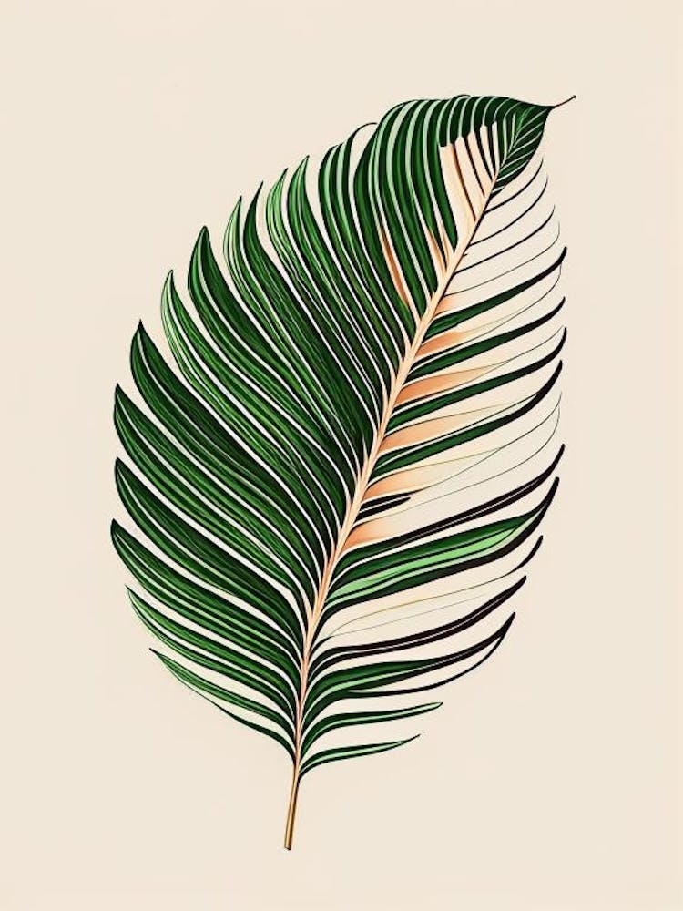 Palm Leaf Warm Tones