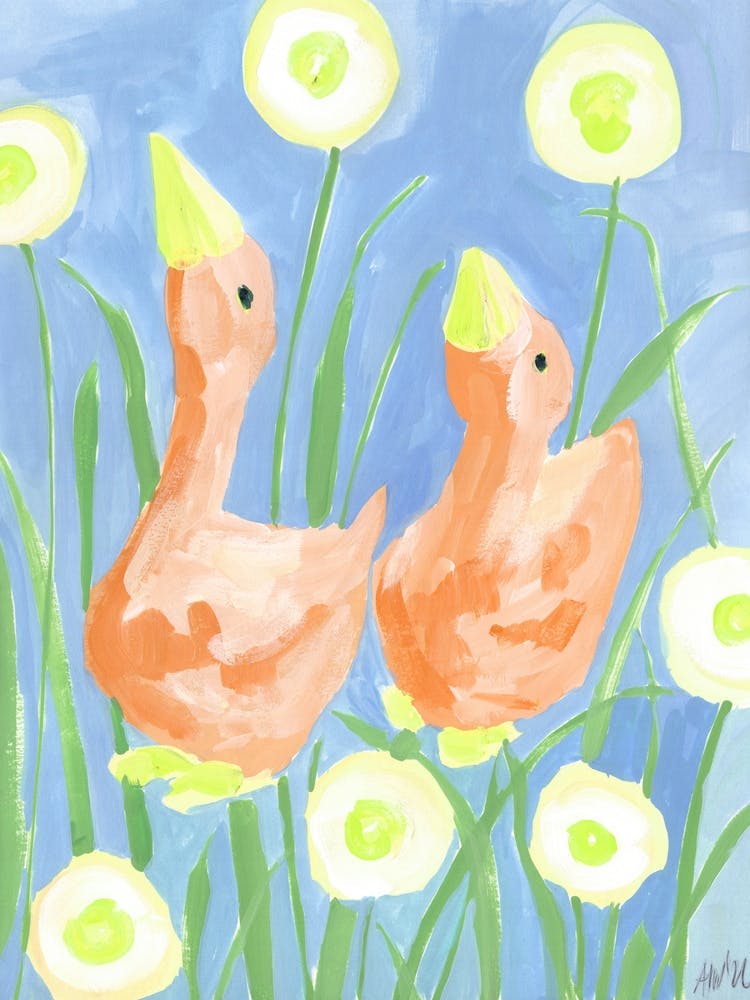 Orange Gees In The Garden