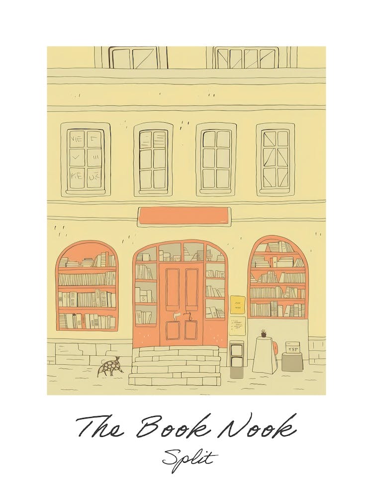 Split The Book Nook Pastel Colours 2 Poster