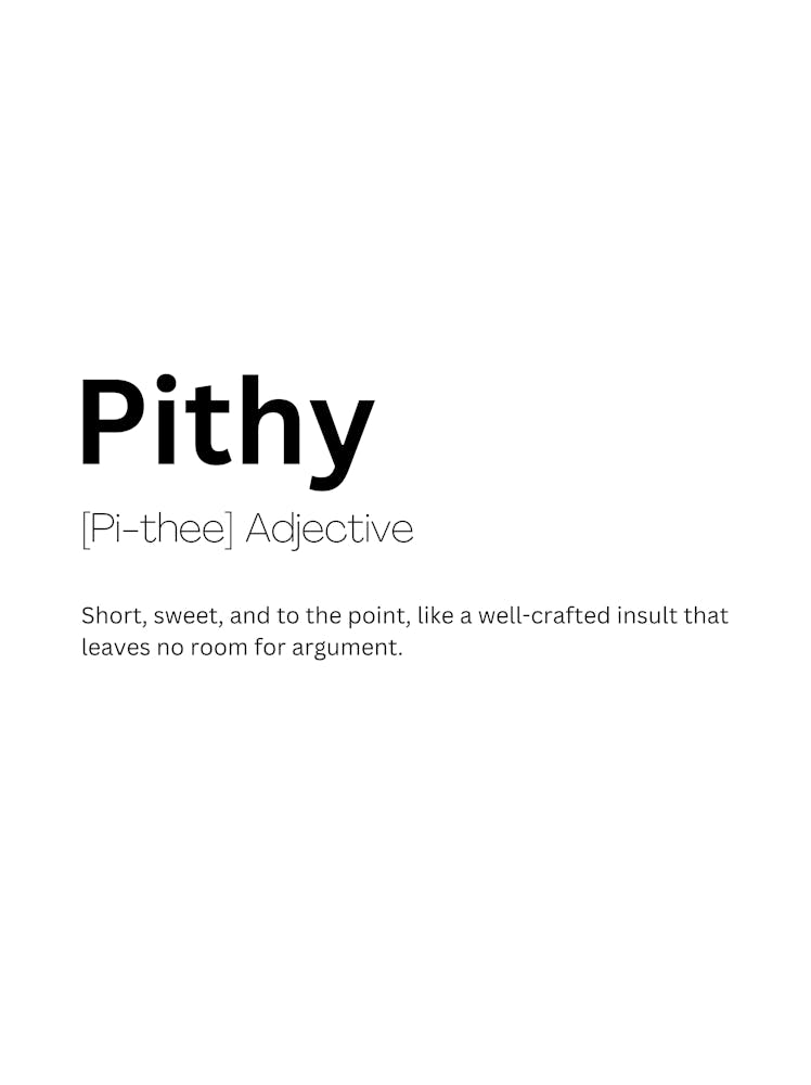 Pithy Definition Meaning