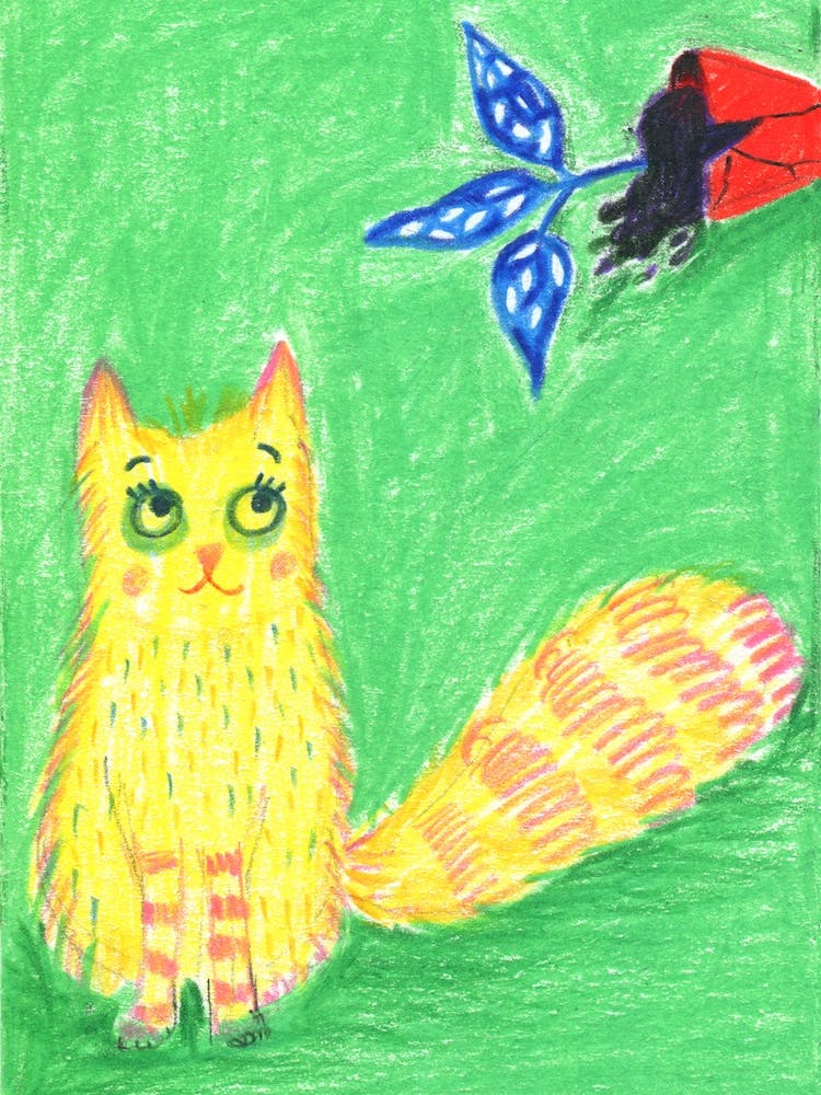 Naughty Cat With House Plants