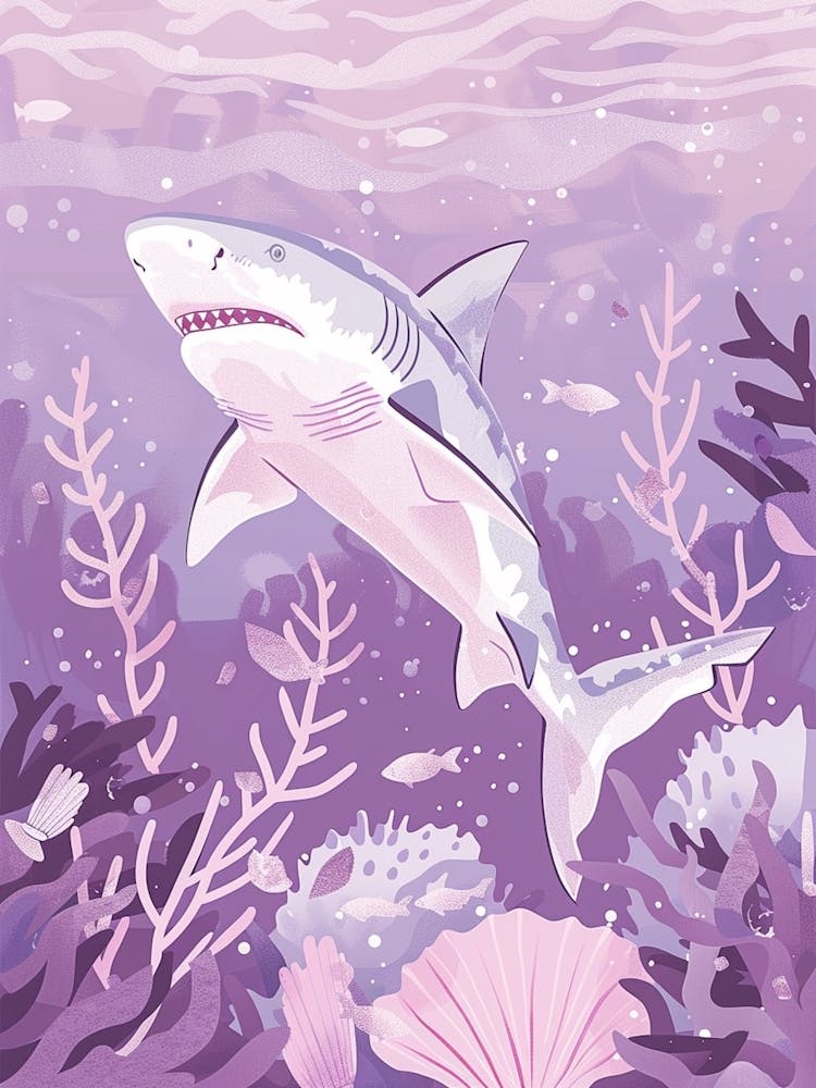 Lila Tigerhai Illustration 2