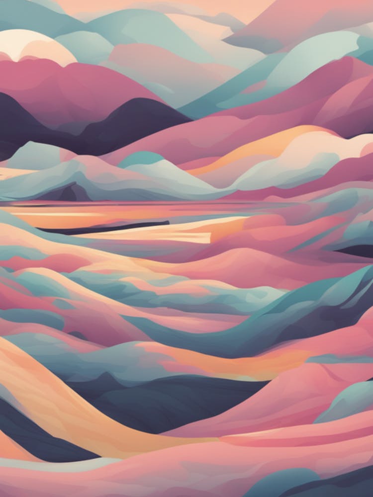 Peinture de Paysage Abstrait 7