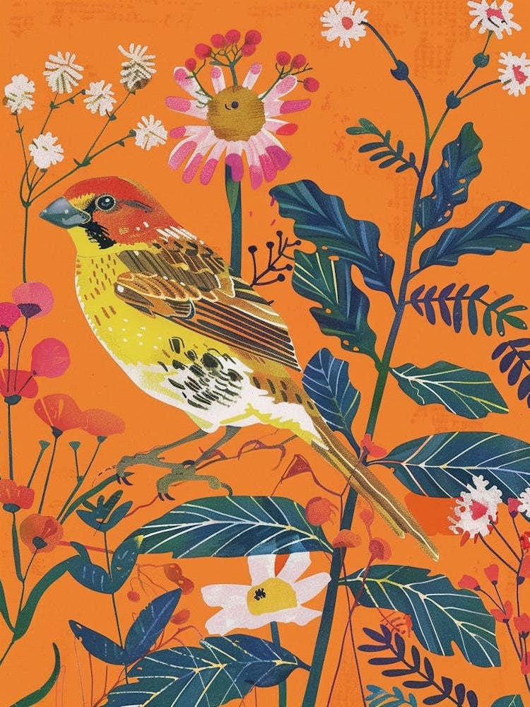 Spring Birds Finch 3