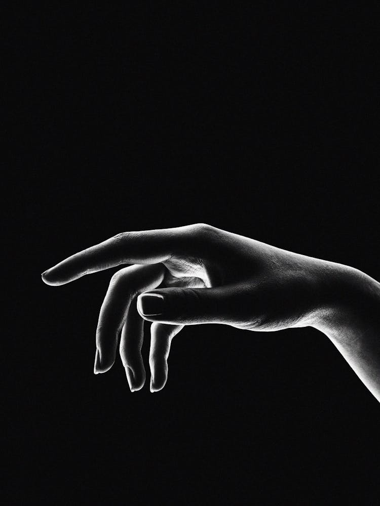 Black And White Hand