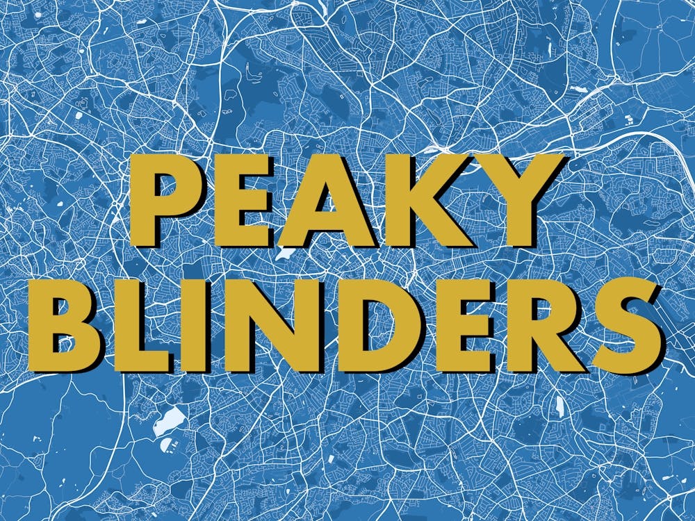Peaky Blinders Birmingham Blue Map