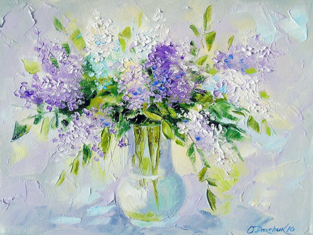 A bouquet of lilacs in a vase 2