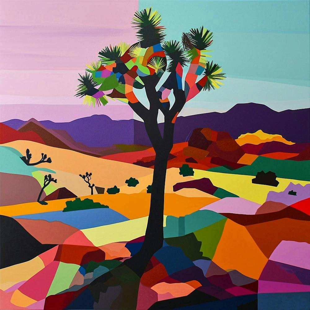 Colourful Abstract Joshua Tree National Park Usa 6
