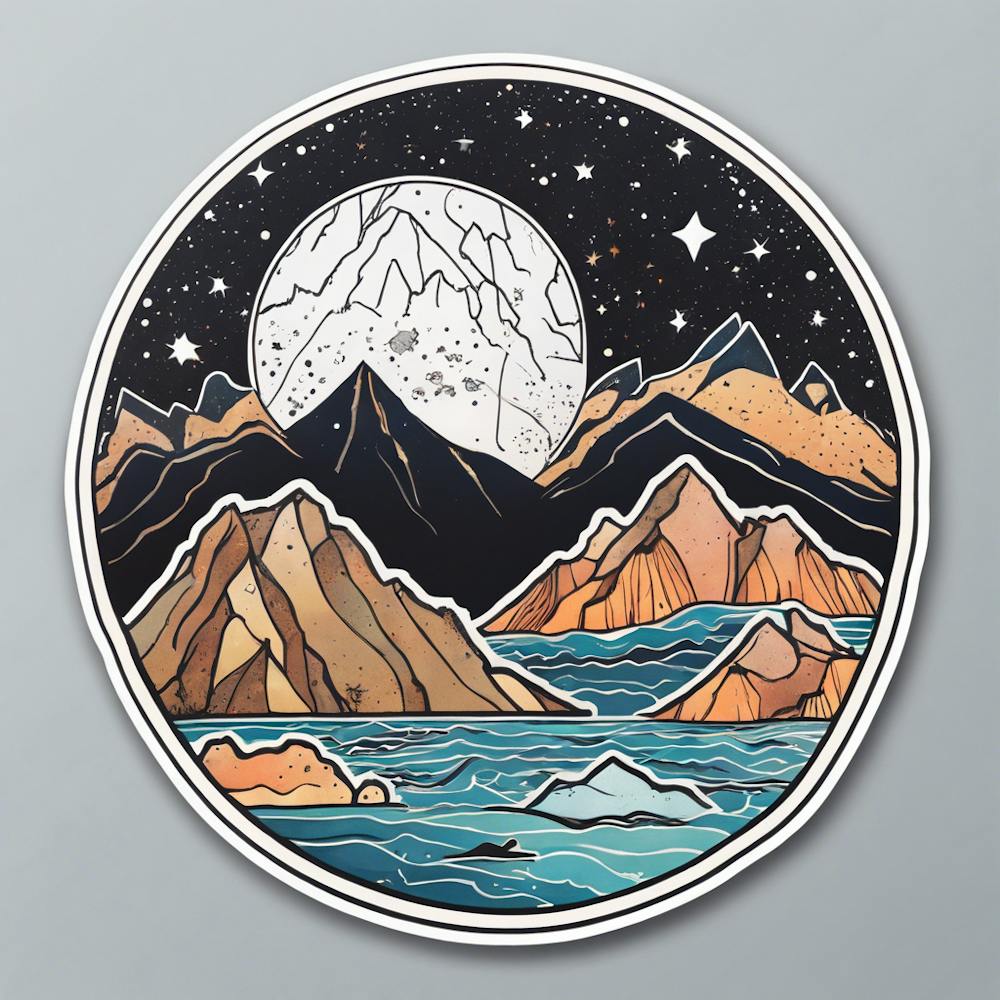Moon And Mountains