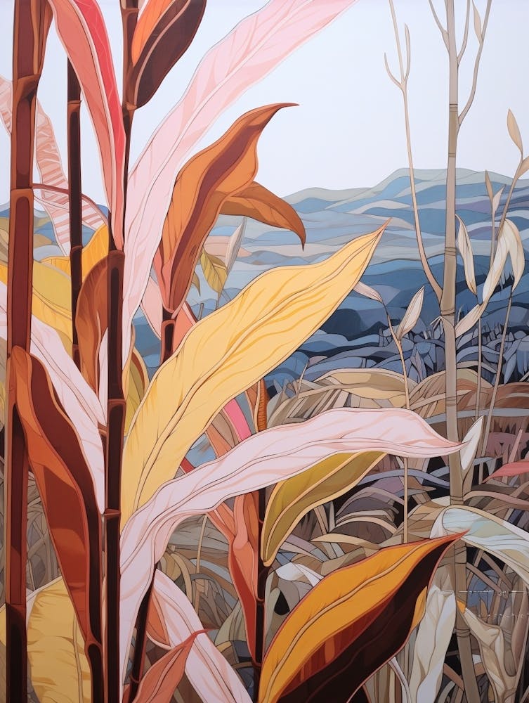 Heliconia 4 Flower Painting