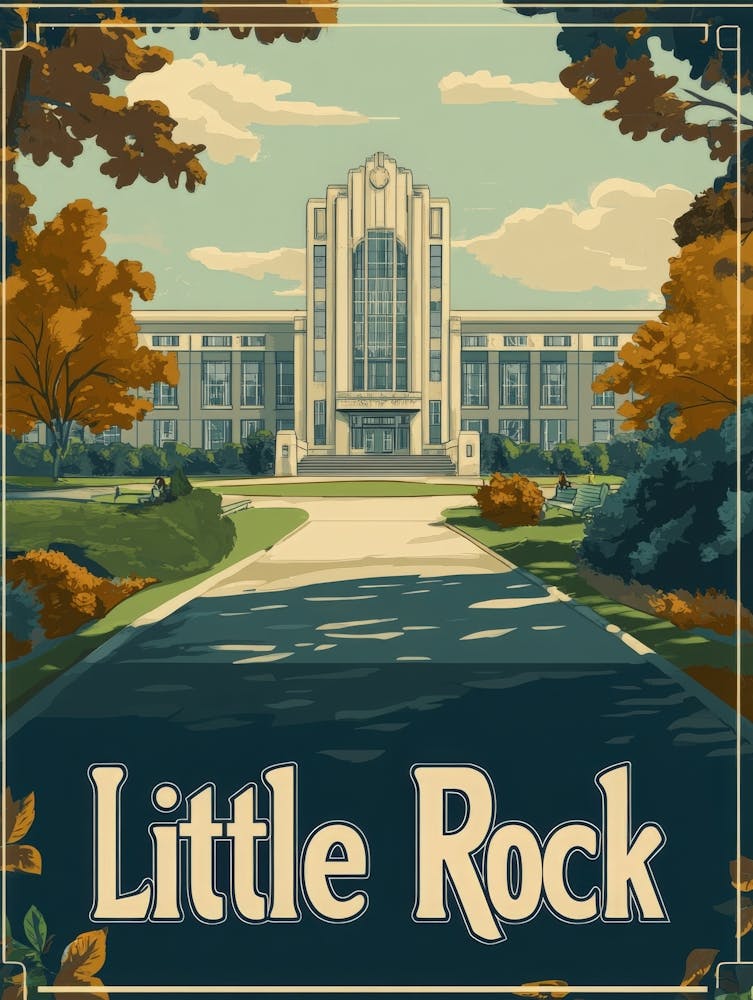 Aihrgdesign A Retro Travel Poster For Little Rock Featuring T Fa129999 Bba2 4f15 A94c B3667b52a3b7 3