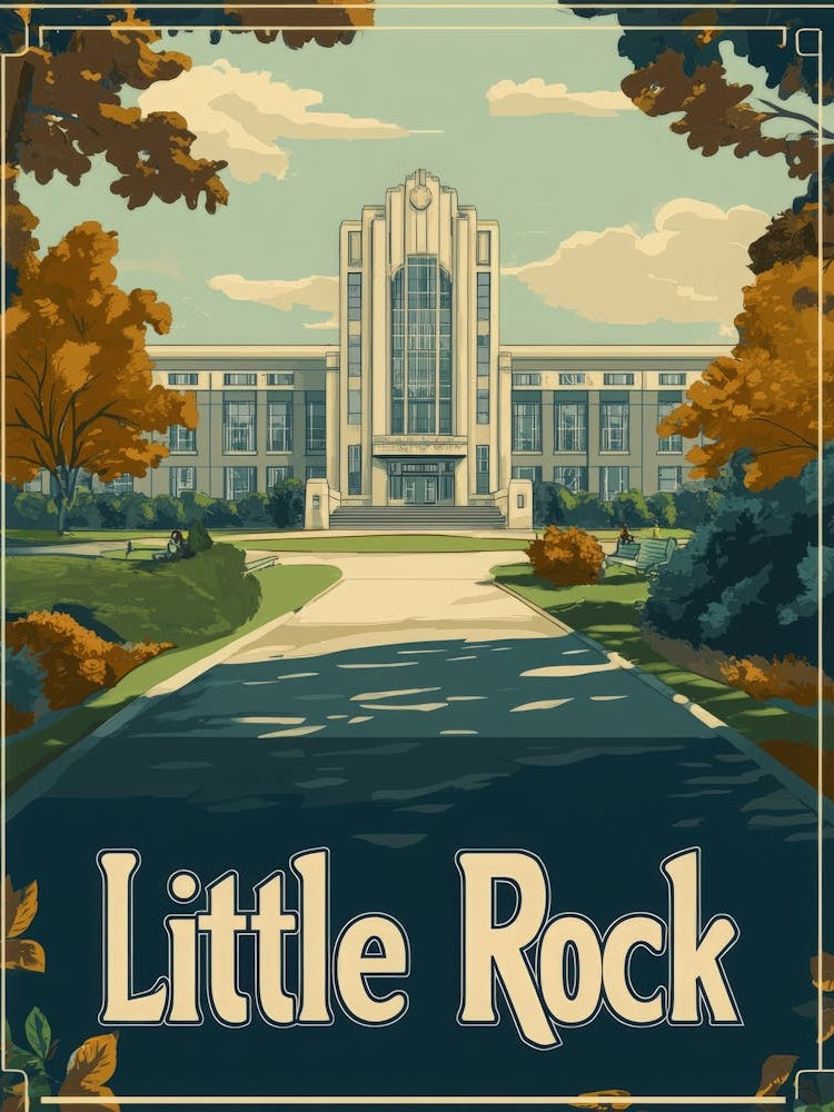 Aihrgdesign A Retro Travel Poster For Little Rock Featuring T Fa129999 Bba2 4f15 A94c B3667b52a3b7 3