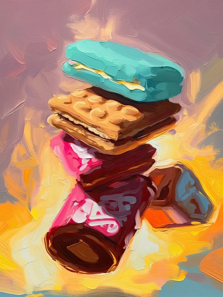 Smores Oil Painting 3