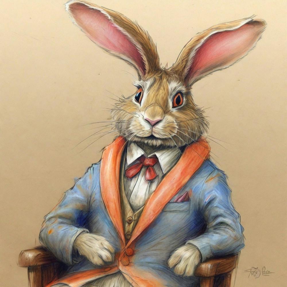 Hase im Anzug 15