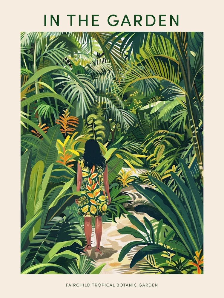 Im Garten Poster Fairchild Tropical Botanic Garden Usa 4