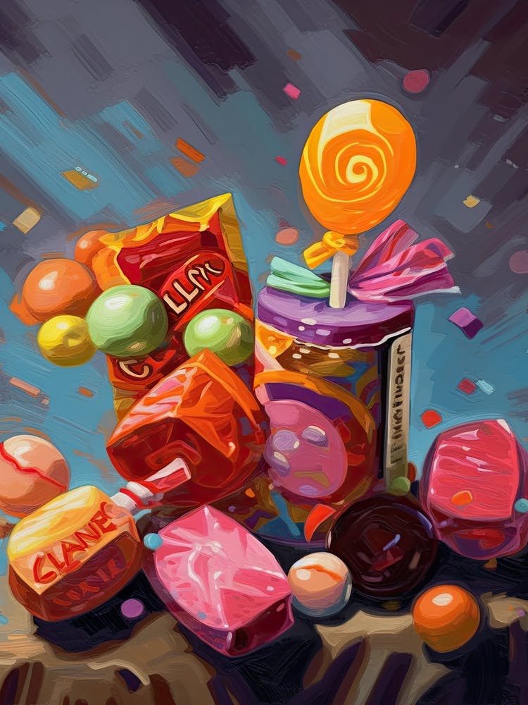Candies Oil Painting 5