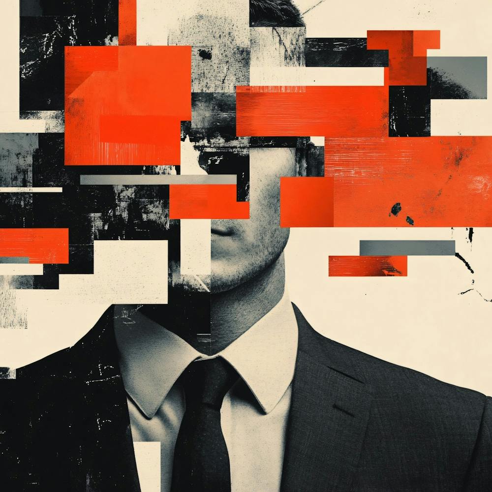 Abstract Portrait Of A Businessman
