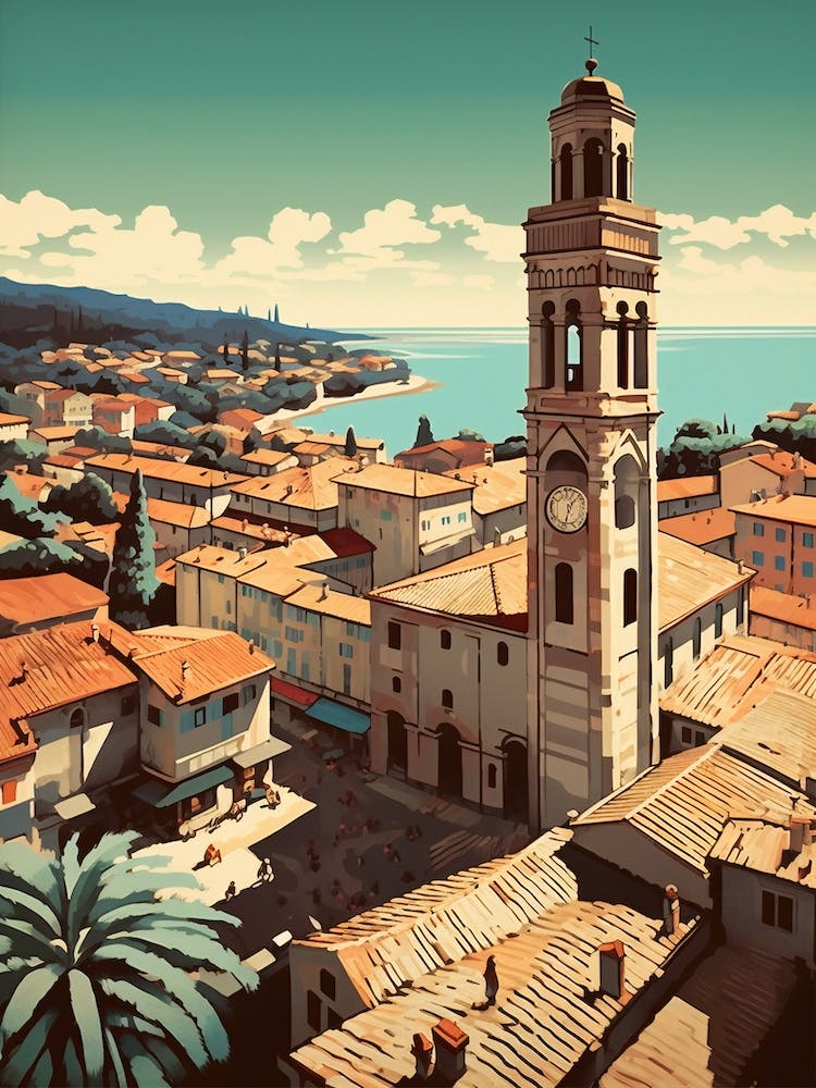 Tuscany, Italy 3 Travel Poster Vintage
