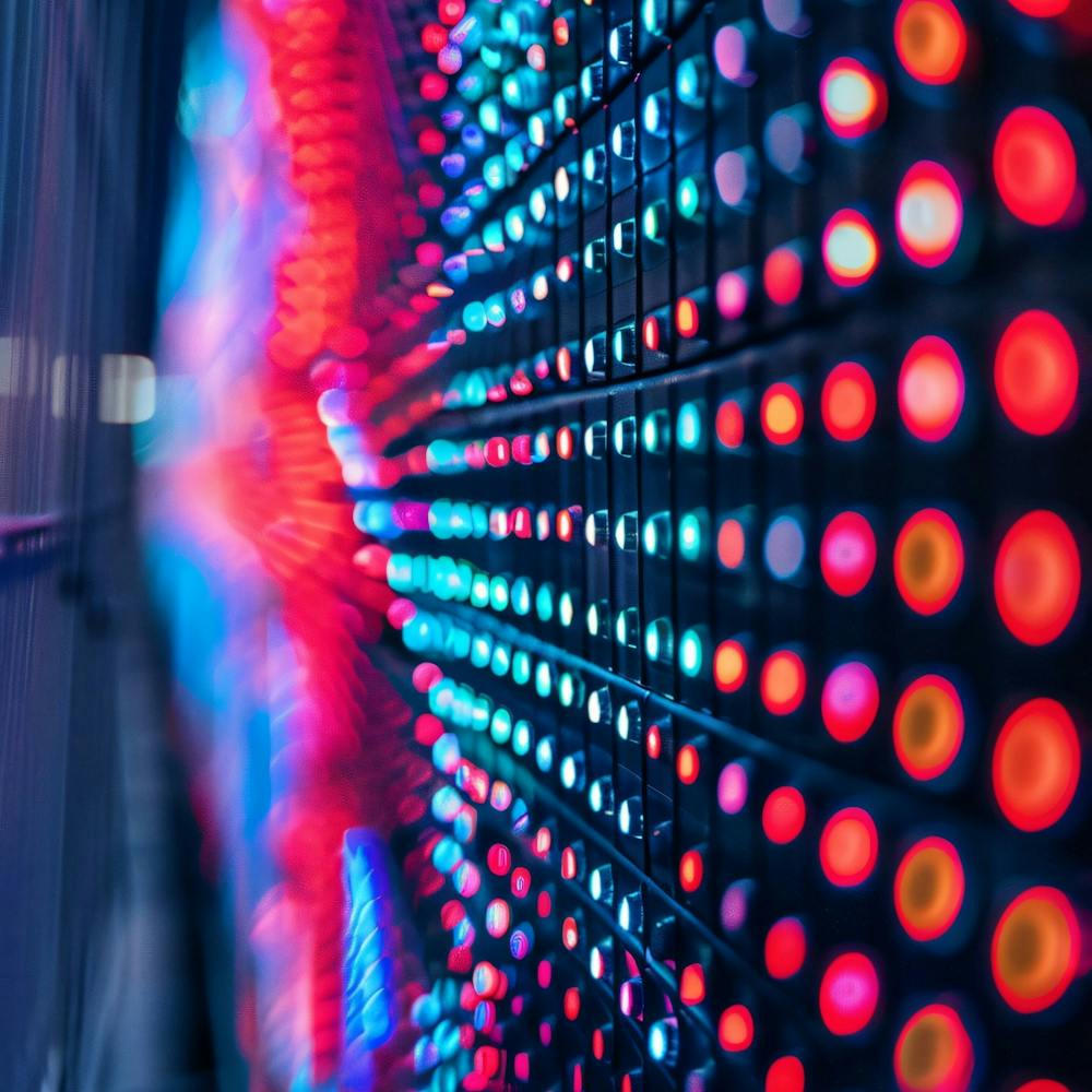 Bright Lights In A Data Center
