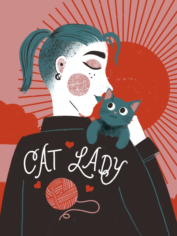 Femme aux chats 1