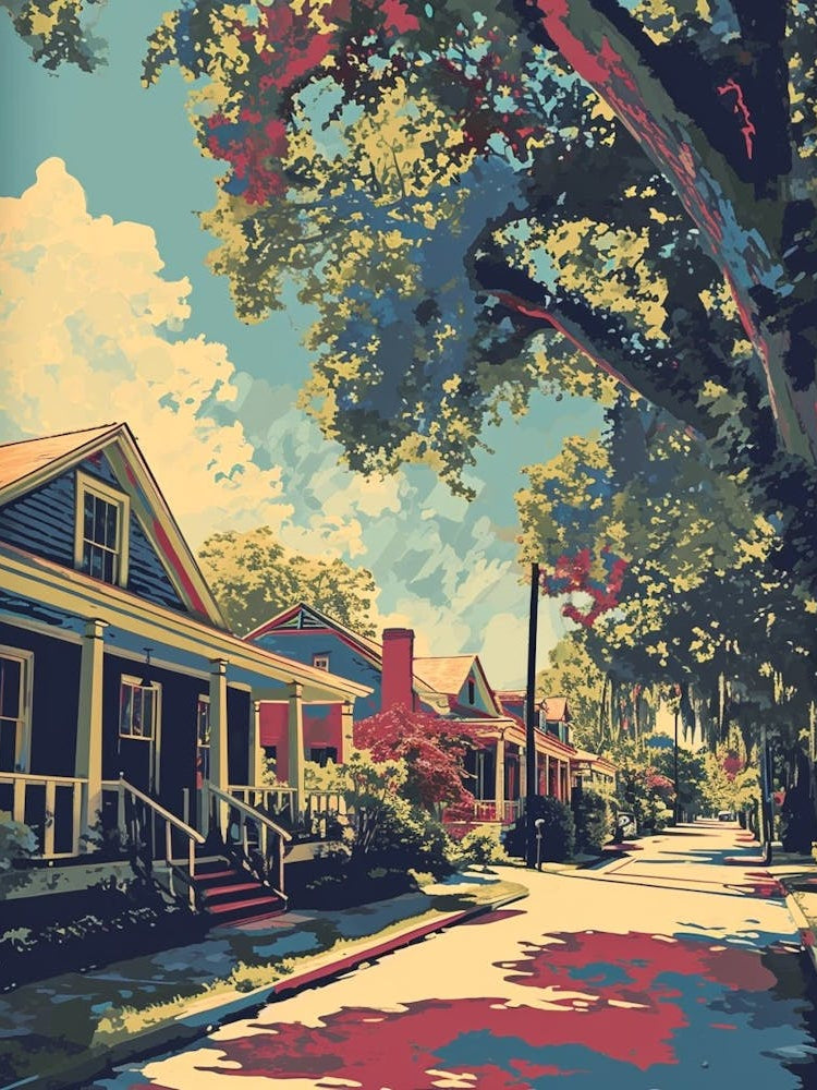 Garden District Retro Pop Art 1