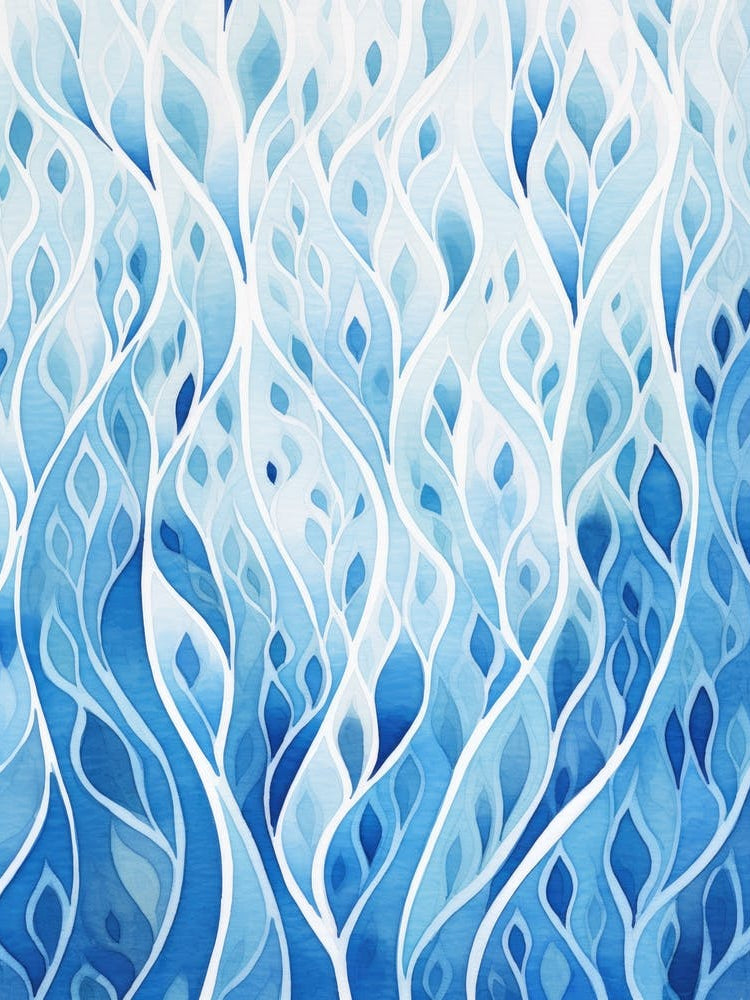 Blue Watercolor Painting 3