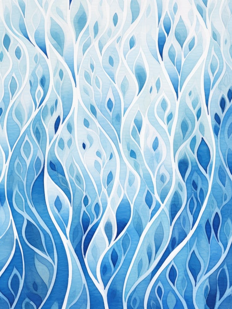 Blue Watercolor Painting 3