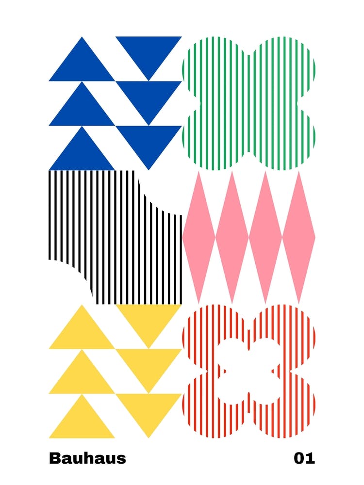 Geometric Bauhaus Poster 1