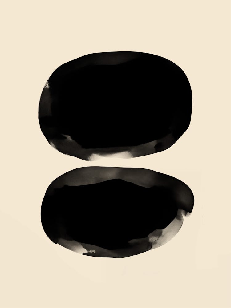Black And Beige Painting