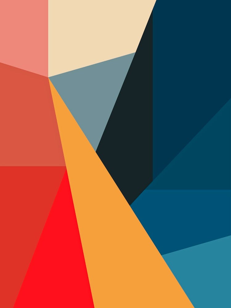 Bold Geometric Abstract Three