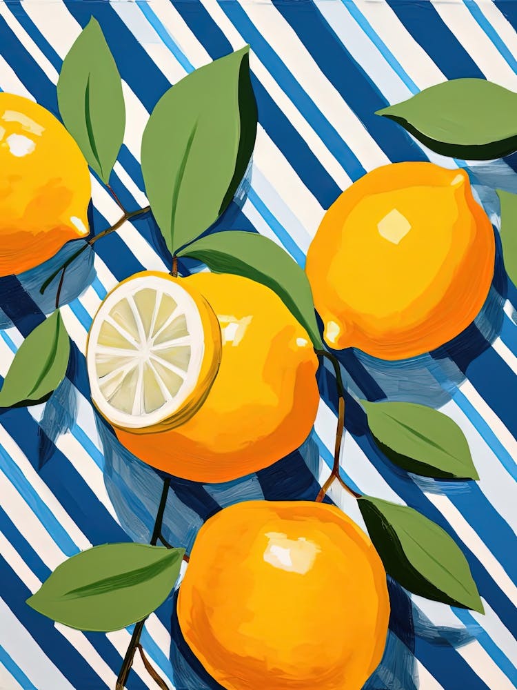 Lemons Fruit Summer Illustration 4