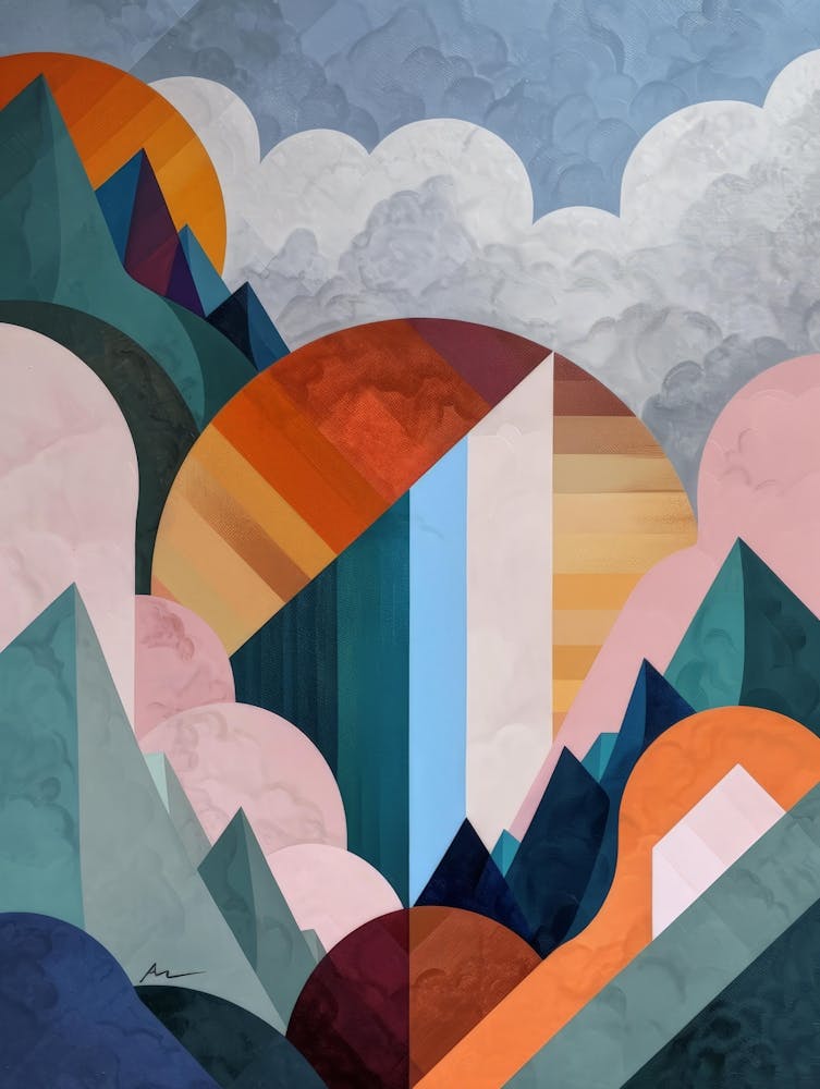 Abstract Mountain Painting 1