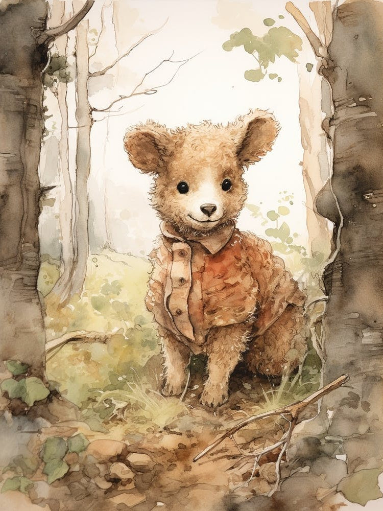 Storybook Animal Watercolour Sheep 3