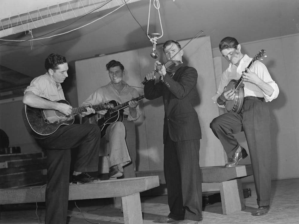 Woodville, California, Fsa (Farm Security Administration) Farm Workers Community Musicians At The Saturday