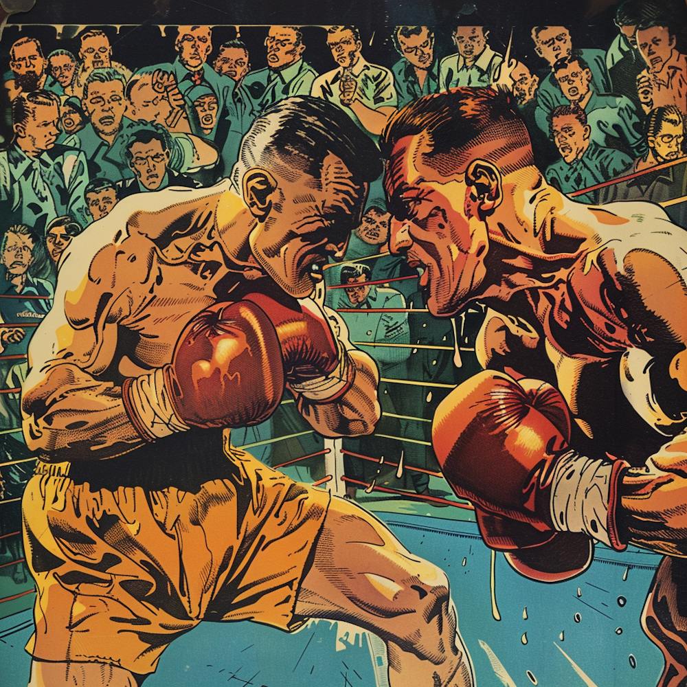 Clash of Titans. Boxing Match Image