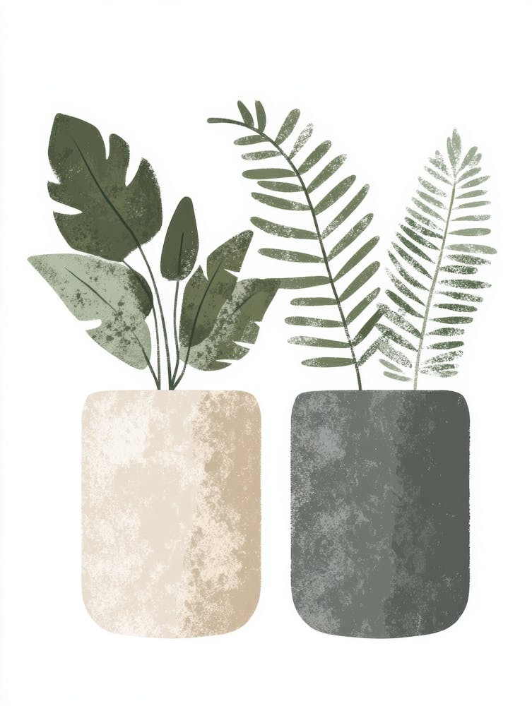 Two Potted Plants 7
