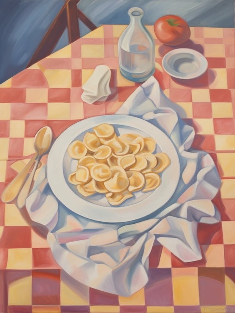 Ravioli Still Life Painting