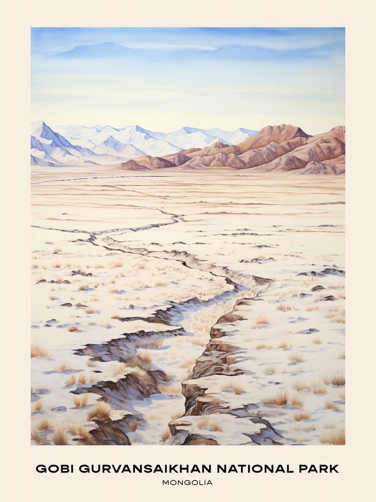 Gobi Gurvansaikhan National Park Mongolia 4 Poster