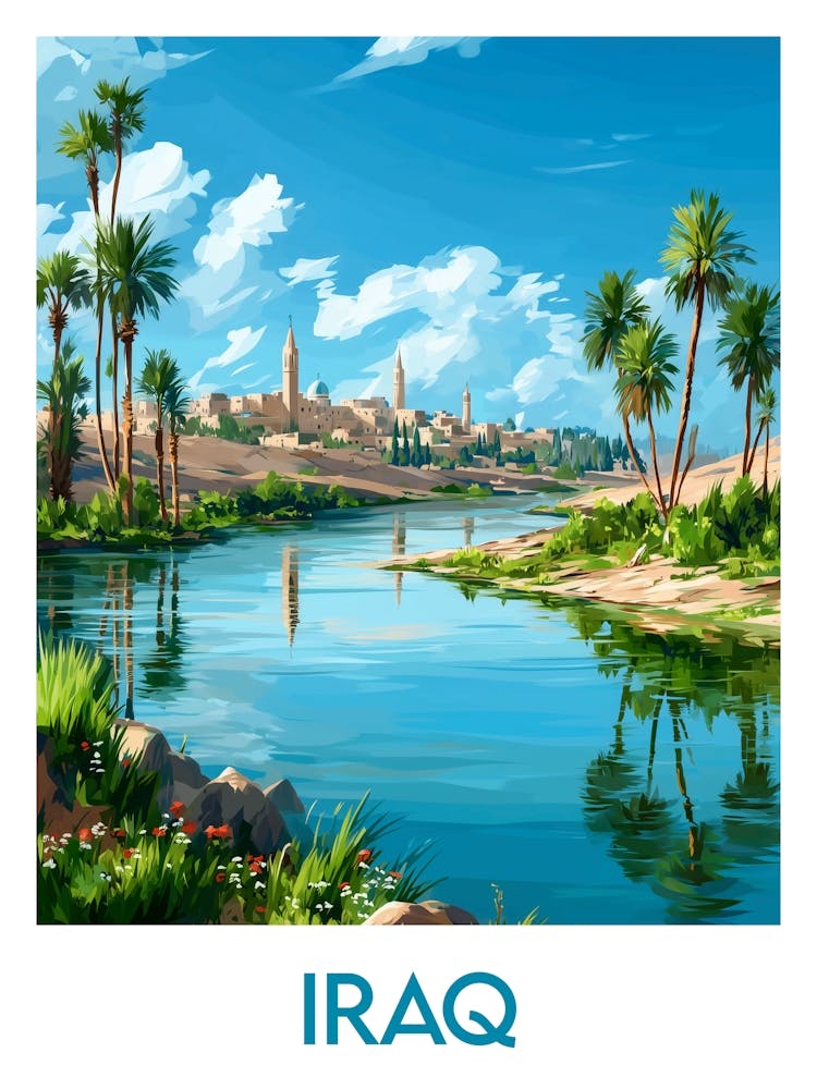 Affiche de voyage Irak