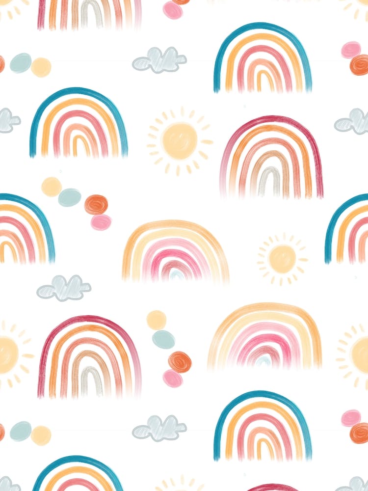 Arc-en-ciel Soleil Et Nuages