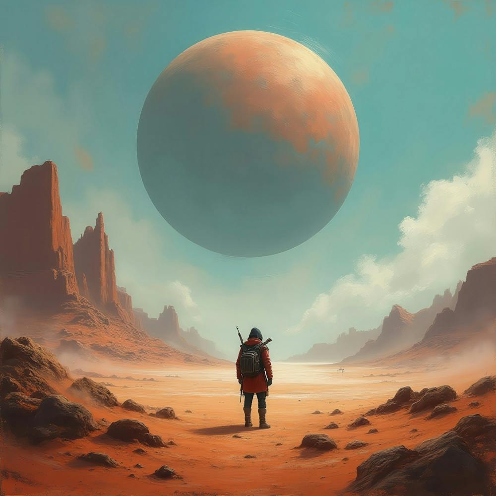 Man In The Desert